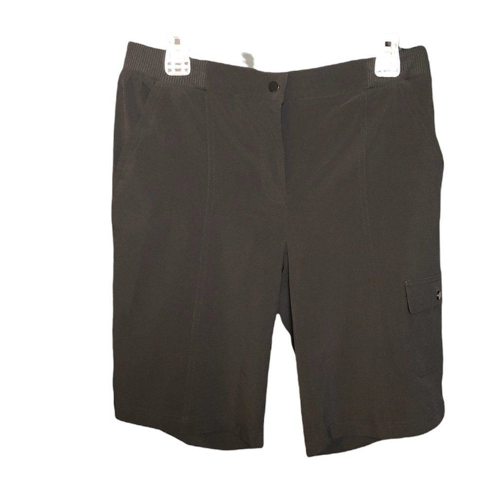 Black Polyester shorts